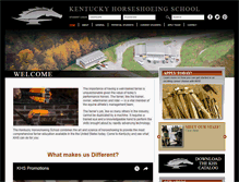 Tablet Screenshot of kentuckyhorseshoeingschool.com